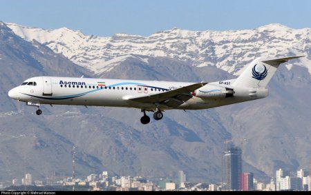 فوکر هواپیمایی آسمان EP-AST