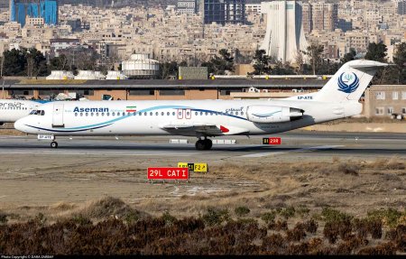 فوکر هواپیمایی آسمان EP-ATE