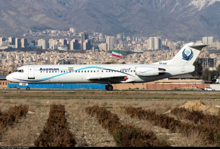 فوکر هواپیمایی آسمان EP-ASI