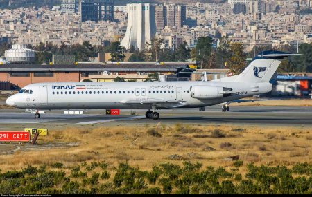 فوکر هواپیمایی ایران ایر EP-CFM