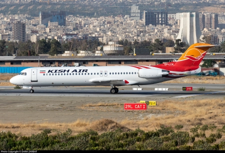فوکر هواپیمایی کیش EP-LCR