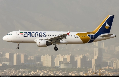 ایرباس هواپیمایی زاگرس EP-ZAV