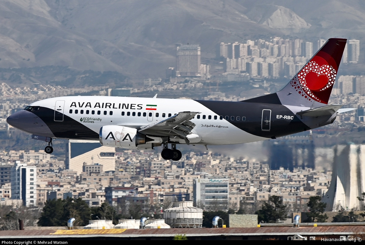 بوئینگ 500-737 هواپیمایی آوا EP-RBC