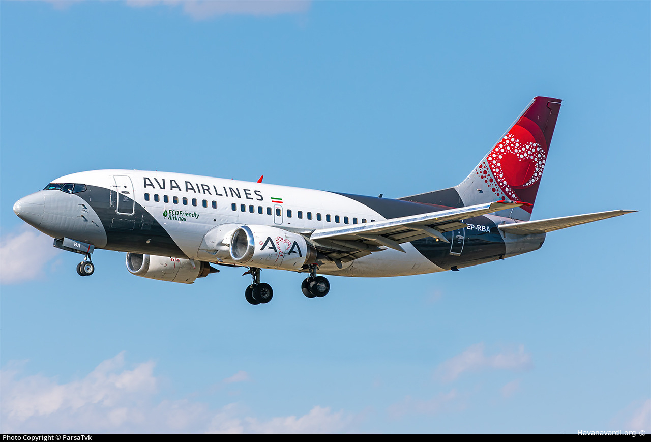 بوئینگ 500-737 هواپیمایی آوا EP-RBA