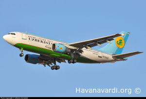 UK-31002 ایرباس A310-300  - هواپیمایی ازبکستان - فرودگاه آدولفو سوارز مادرید-باراخاس اسپانیا 1391/04/30