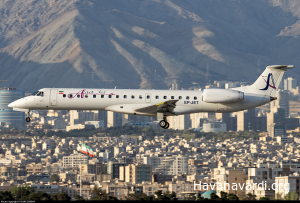 امبرائر 145 هواپیمایی آسا جت  - فرودگاه مهرآباد تهران - 1403/01/24 - EP-JET